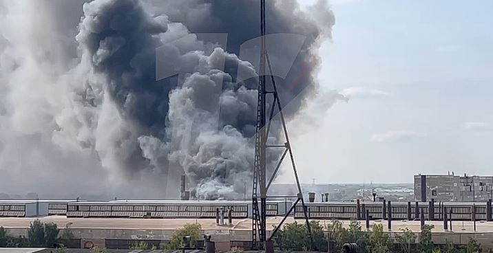Omsk pożar fabryki czołgów