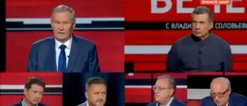 Kremlowscy propagandyści przyznali, że bez broni nuklearnej Federacja Rosyjska nie ma szans (Fot: prtScOmTV2015/X)