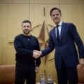 Wołodymyr Zełenski i Mark Rutte