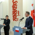 Spotkanie prezydenta Rzeczpospolitej Polskiej Andrzeja Dudy z prezydent Gruzji Salome Zurabiszwili