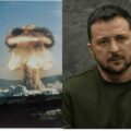 Kolaż Kresy24.pl/Fot: Strzał z „działu nuklearnego” M65 - test pocisku nuklearnego ru.wikipedia.org/ PrtSc/Unian.net