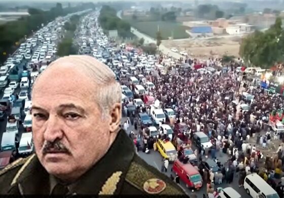 Rozwścieczony tłum szturmuje stolicę, a w środku... Łukaszenka!