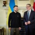 Prezydent Wołodymyr Zełenski i premier Keir Starmer
