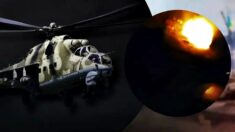Helikopter w ogniu! Ukraiński atak pod Moskwą (WIDEO)