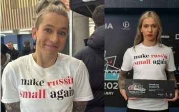 Węgrzy się wściekli, gdy litewska sportsmenka włożyła koszulkę z napisem „Make russia small again”