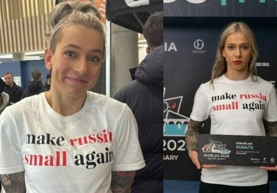 Węgrzy się wściekli, gdy litewska sportsmenka włożyła koszulkę z napisem „Make russia small again”