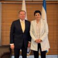 Ambasador Jewhen Kornijczuk i izraelska wiceminister spraw zagranicznych Szaren Haskel