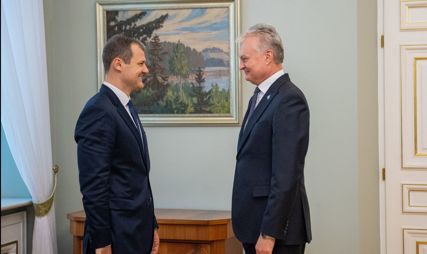 Prezydent Gitanas Nausėda spotyka się z premierem Gintautasem Paluckasem