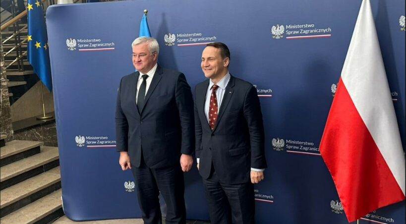 Ministrowie SZ Polski i Ukrainy, Fot: @andrii_sybiha