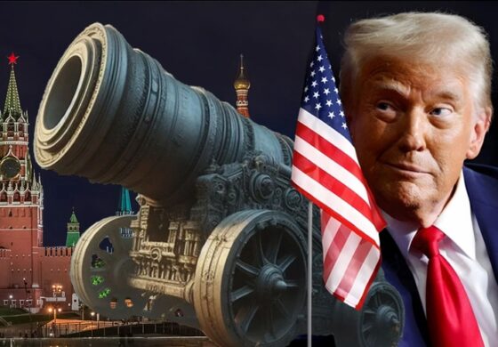 Trump starannie czyści armatę i przebiegle łypie na Putina...