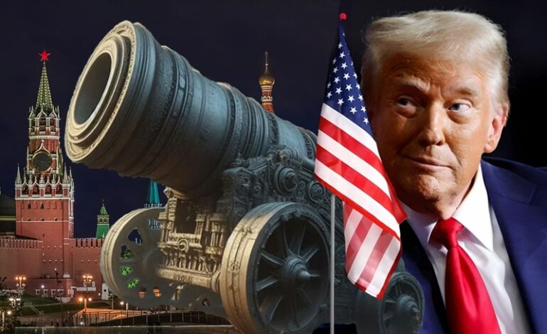 Trump starannie czyści armatę i przebiegle łypie na Putina...