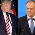 Prezydent Donald Trump i premier RP Donal Tusk. Kolaż Kresy24.pl//twitter.com/PremierRP/ Michael Vadon/wikipedia.org