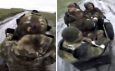 Szalony quadowiec gna z pilną dostawą świeżej kacapii. “Witamy na Ukrainie!” (WIDEO)