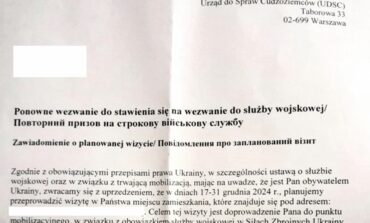 Ukraińcy w Polsce dostają wezwania do wojska pod groźbą ekstradycji!