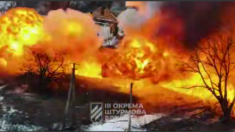 Jechali do szturmu, ale nie dojechali. Ukraińcy rozbili „elitarną” kolumnę pancerną (WIDEO)