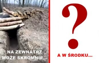 W wolnej chwili wpadnijcie do nas na wojnę. "Oto nasza skromna ziemianka" (WIDEO)