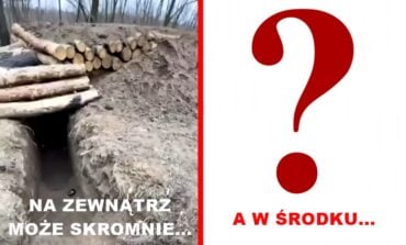 W wolnej chwili wpadnijcie do nas na wojnę. "Oto nasza skromna ziemianka" (WIDEO)