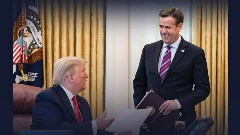 Donald Trump i John Ratcliffe. Fot: @whitehouse
