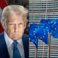Donald Trump i flagi UE