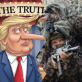 Donald Trump i ukraiński żołnierz