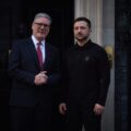 Premier Wielkiej Brytanii Keir Starmer i Wołodymyr Zełenski