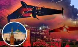 Było o włos! Dron uderzył przy trasie przejazdu Putina