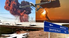 “Grzybek” jak po atomówce! Trafili w strategiczną bazę. Trwa ewakuacja (WIDEO)