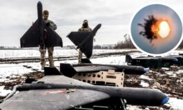 Ukraińskie Shahedy weszły do akcji! Ale pierwszy strącony... (WIDEO)