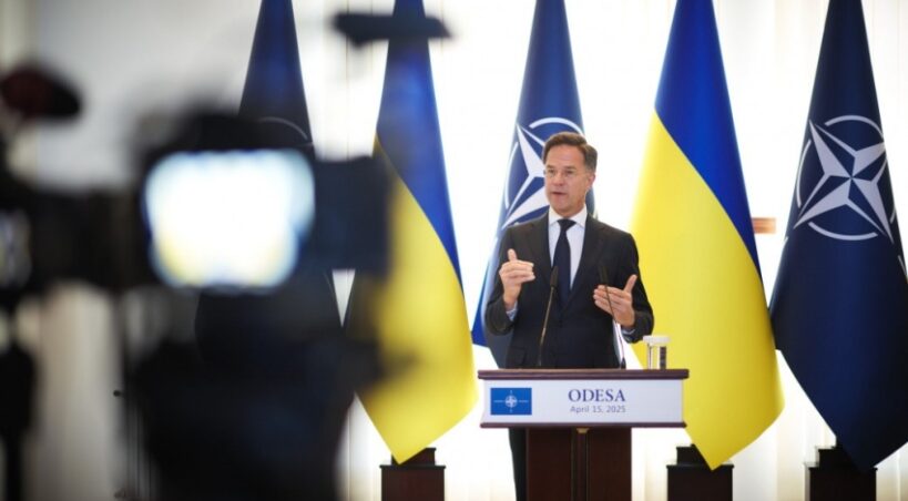 Sekretarz generalny NATO Mark Rutte w Odessie