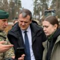 Gintautas Paluckas w środku. Fot: /x.com/g_paluckas