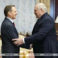 Siergiej Naryszkin i Aleksander Łukaszenka. Fot: belta.by