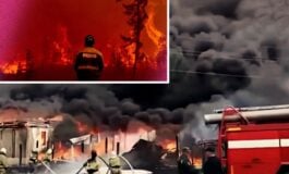 Potężne pożary! Płoną składy wojskowe. "Otacza nas pierścień ognia" (WIDEO)