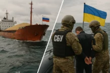 Okręt „floty cieni” wpadł w ręce Ukraińców! Szmuglował skradzione zboże