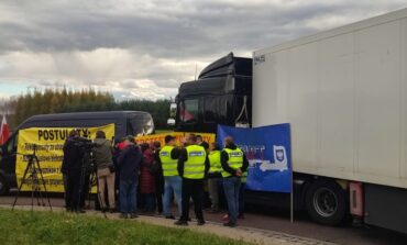 Na granicy z Ukrainą rozpoczął się protest polskich przewoźników