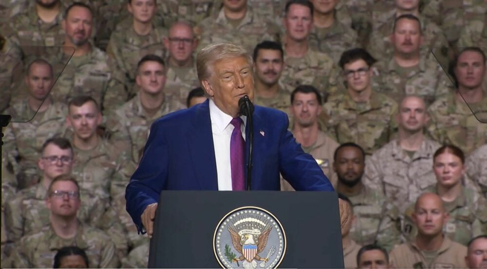 Prezydent Donald Trump: Fot: PrtSc@Potus