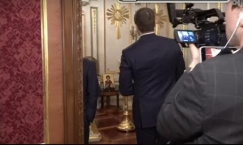 Putin na Kremlu. Fot: PrtSc z filmu "Rosja, Putin, Kreml. 25 lat"/YouTube