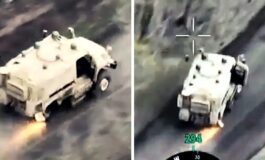 Szaleńczy drift wozem bojowym na 3 kołach! (WIDEO)