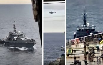O włos od starcia na Bałtyku! Rosja próbowała bronić tankowca (WIDEO)