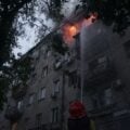 pożar Kijów dron 7 maja 2025