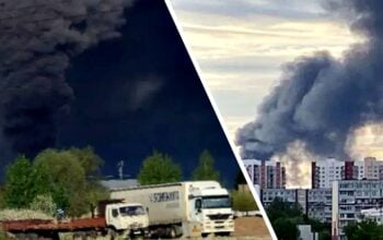 W Rosji płoną wielkie zakłady Kamaz! Potężny dym nad miastem (WIDEO)