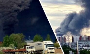 W Rosji płoną wielkie zakłady Kamaz! Potężny dym nad miastem (WIDEO)