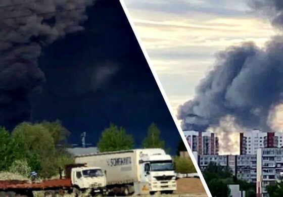 W Rosji płoną wielkie zakłady Kamaz! Potężny dym nad miastem (WIDEO)