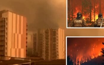 Rosja płonie jak choinka! Ogień zbliża się do kosmodromu (WIDEO)