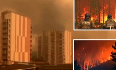 Rosja płonie jak choinka! Ogień zbliża się do kosmodromu (WIDEO)