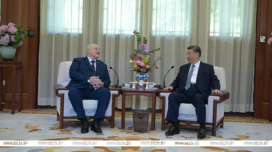 Aleksander Łukaszenka i Xi Jinping w Pekinie. 4.06.2025