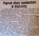 Sensacyjne morderstwo we lwowskim klasztorze oo. karmelitów. Część 2