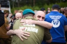 Ukraińscy jeńcy powracają z rosyjskiej niewoli