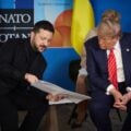 Wołodymyr Zełenski i Donald Trump podczas szczytu NATO w Hadze