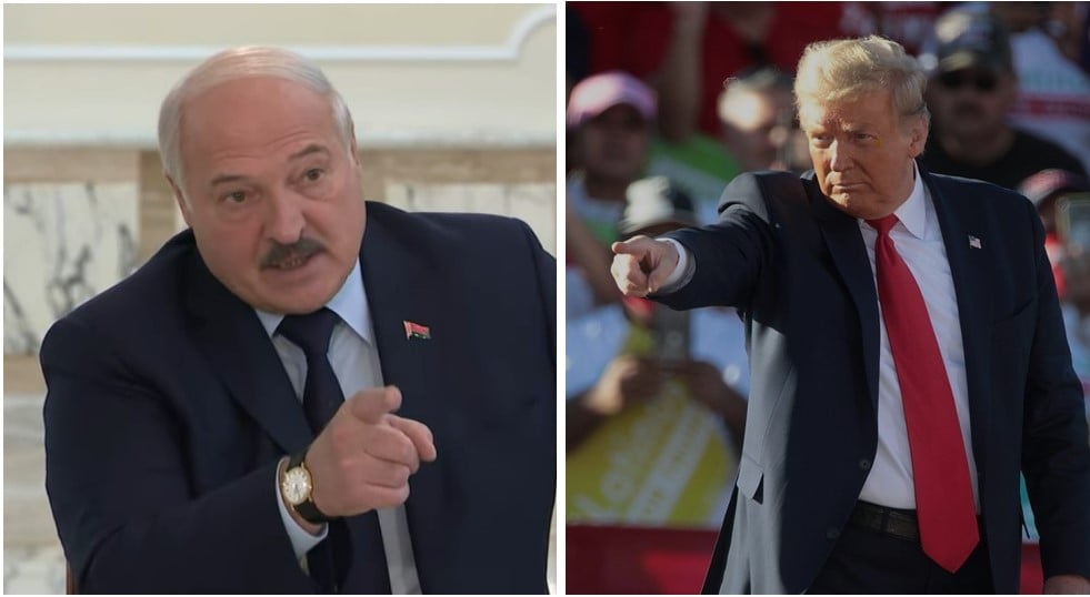 Aleksander Łukaszenka. i Donald Trump Fot: Kolaż Kresy24.pl/ belta.by/Gage Skidmore/ pl.wikipedia.org