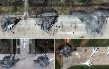 Znów uderzenie w lotnisko! Tak się kończy 80 lat lotniczej potęgi (dokładne FOTO z satelity)